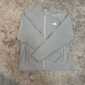 The North Face Light Gray Zip-Up Jacket